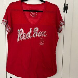 Boston Red Sox trainer v-neck teeshirt